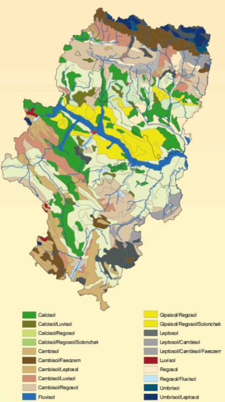 Mapas de suelos de Aragón